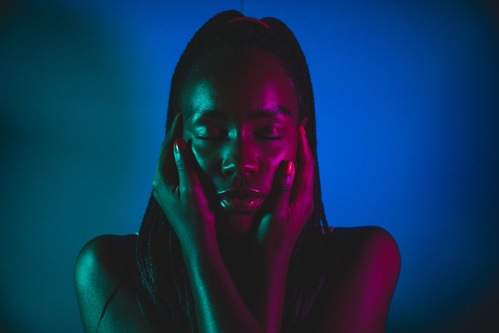 Woman studio portrait