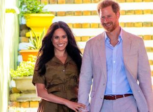 NP Cape Meghan Markle, Duchess of Sussex, and Prince Harry ,son Archie