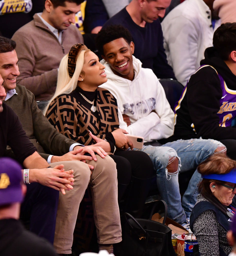 Celebrities Attend Los Angeles Lakers v New York Knicks Game