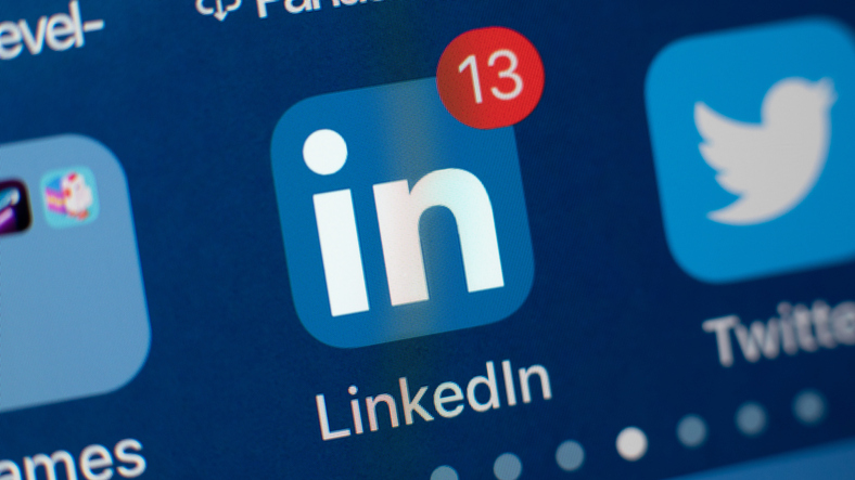 LinkedIn App Icon on smartphone screen