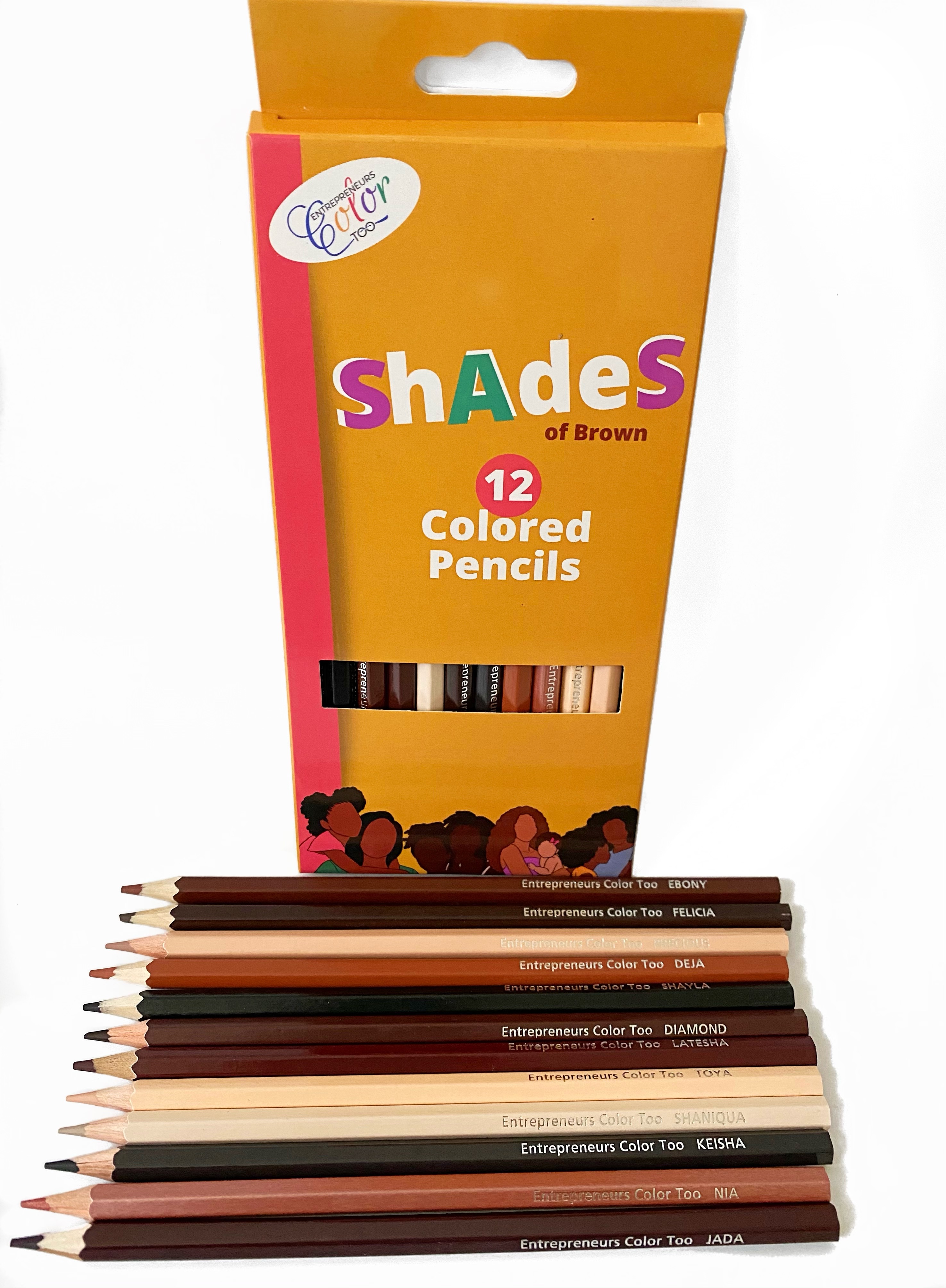 Latoya Nicole's Shades of Brown Coloring Pencils