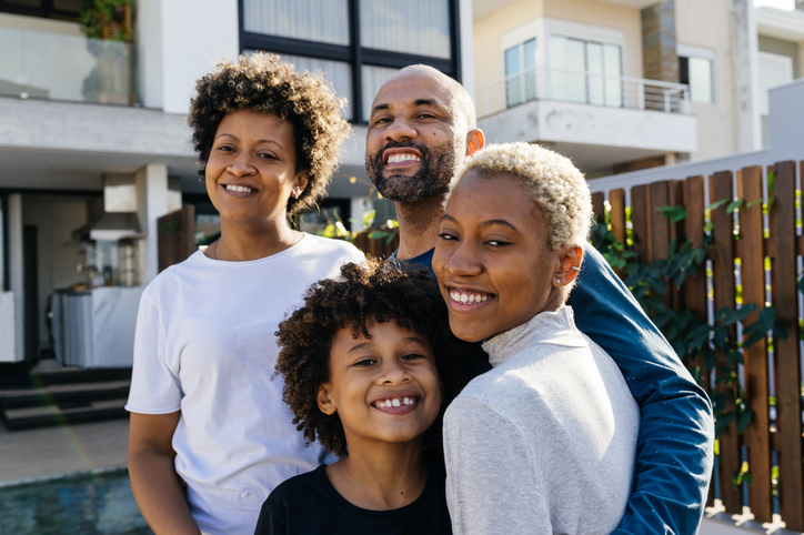 smiling family