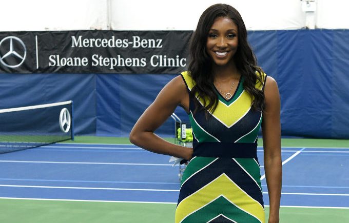 Sloane Stephens Hosts Private Tennis Clinic With Mercedes-Benz