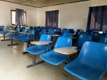 Empty Chairs And Table In Room Classroom