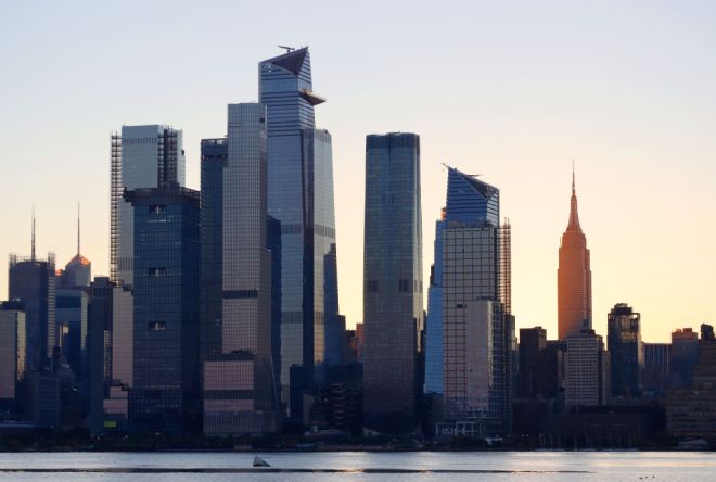 Sunrise in New York City