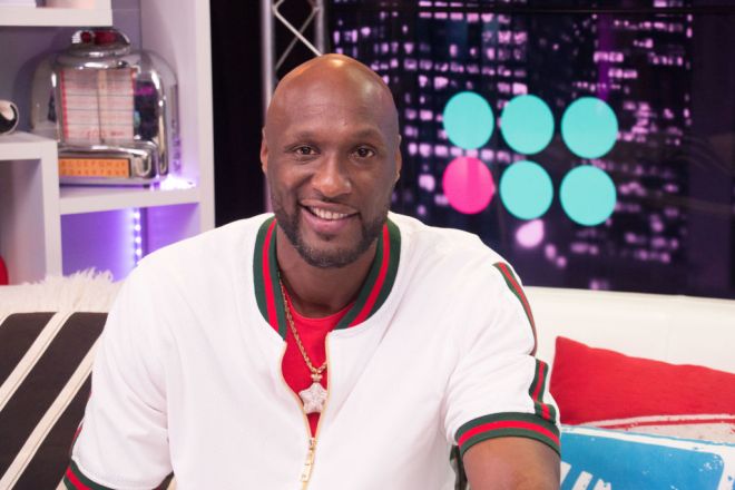 Lamar Odom Visits Young Hollywood Studio