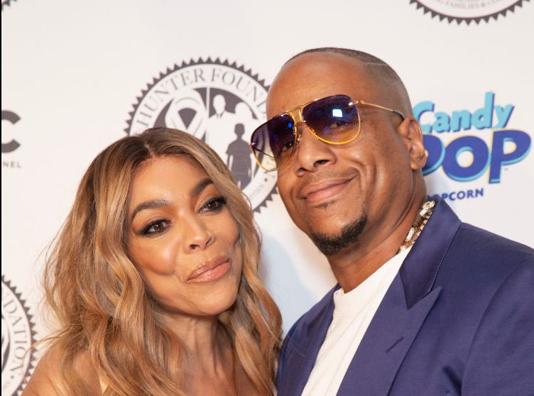 Wendy Williams wearing dress by Norma Kamali and Kevin...