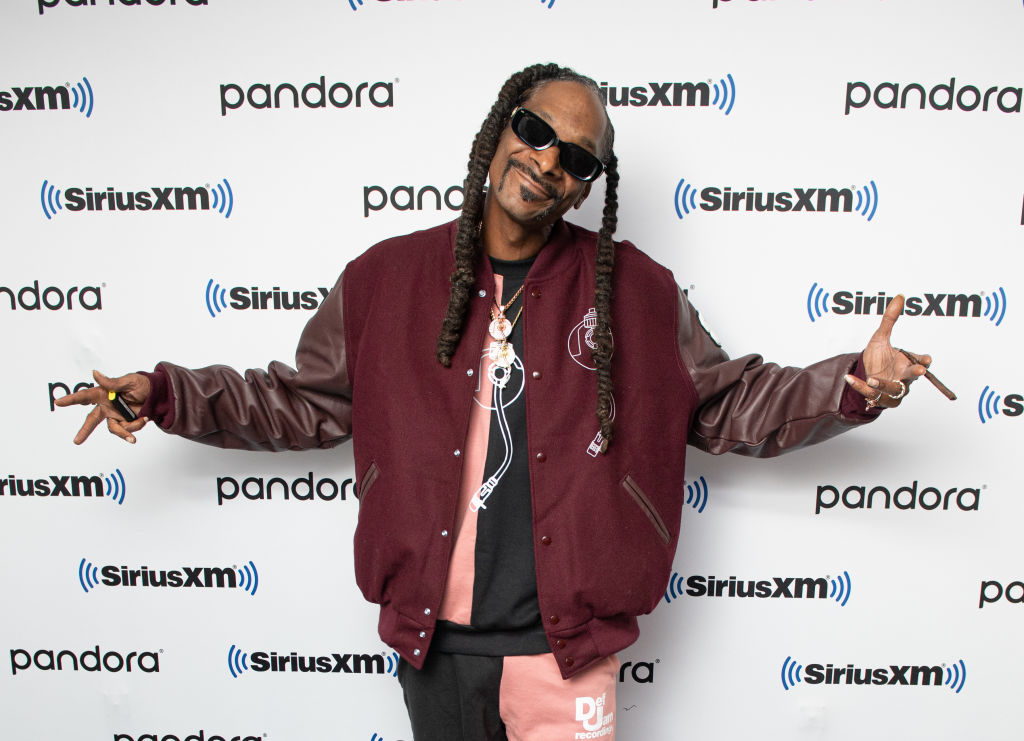 Snoop Dogg Sits Down With Roxanne Shante On SiriusXM's Rock The Bells Radio At The SiriusXM Studios In New York