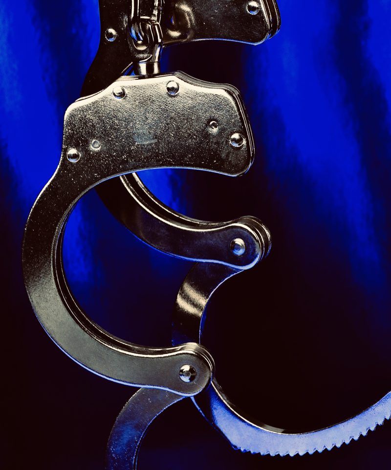 a picture of Police handcuffs.