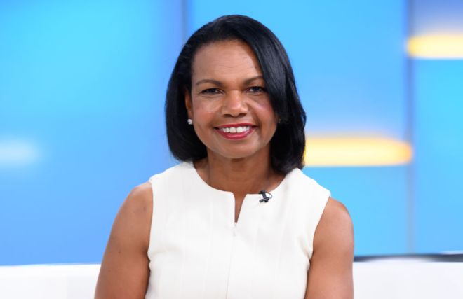 Former U.S. Secretary Of State Condoleeza Rice Visits "FOX & Friends"