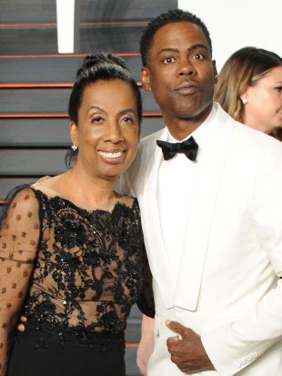 Chris Rock and Rose Rock at the 2016 Vanity Fair Oscar Party Hosted By Graydon Carter - Arrivals