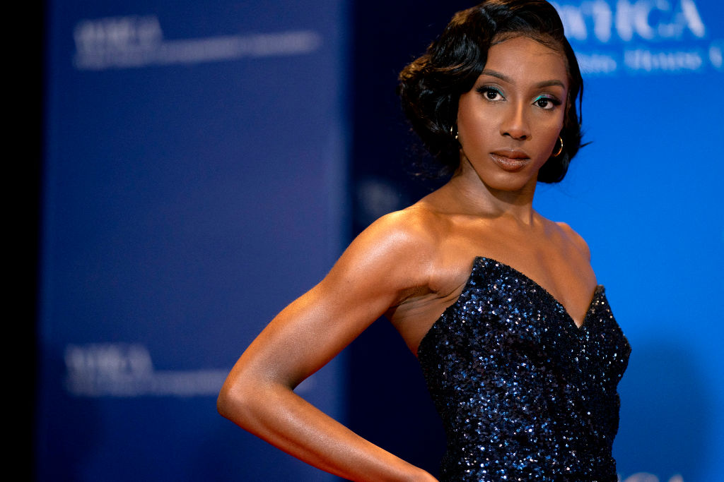 Ziwe Fumudoh arrives for the White House Correspondents Association gala