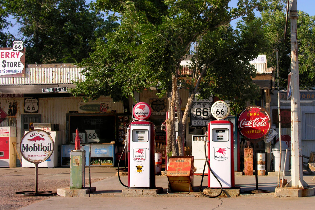 Petrol station. Route 66. Arizona. United States of America