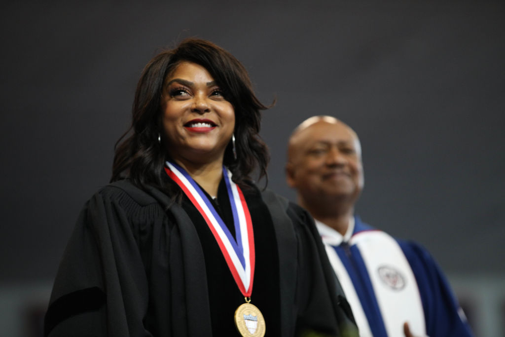 Taraji P. Henson attends the Howard University 2022 Commencement.