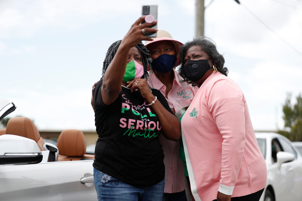 NAACP Hosts Traditional "Souls To The Polls" Sunday March For Early Voting