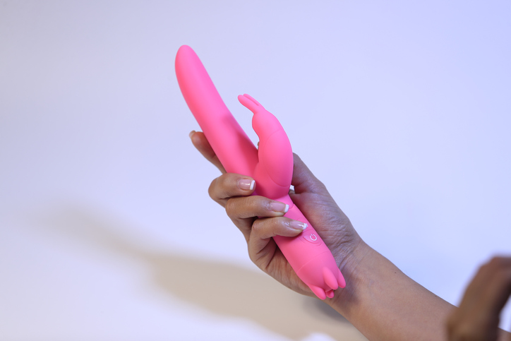 Pink vibrator sex toy