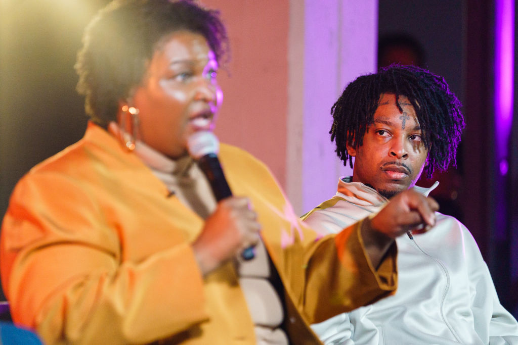 Stacey Abrams In Conversation With Charlamagne tha God, 21 Savage And Francys Johnson
