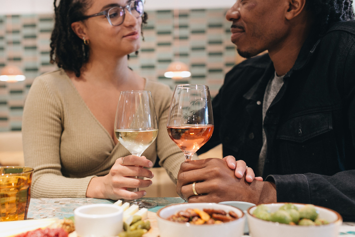 Couple having lunch