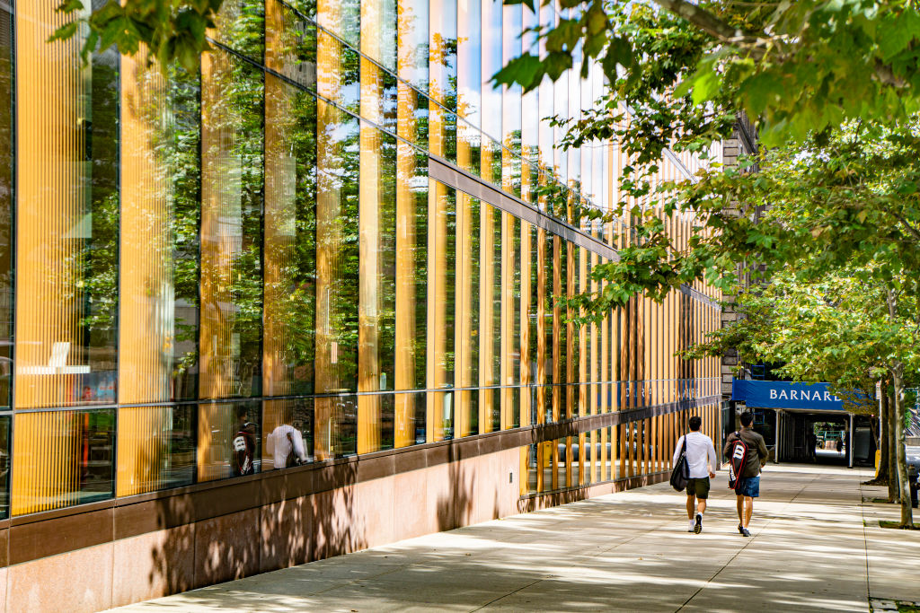 Sidewalk Scene, The Diana Center, Barnard College, New York City, New York