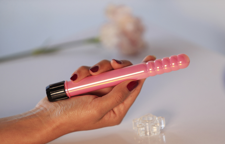 Pink vibrator sex toy