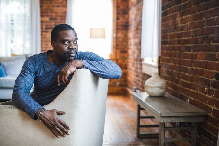 man going through male menopause