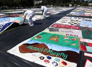 3000 Panels Of The AIDS Memorial Quilt Displayed In Golden Gate Park on World AIDS Day