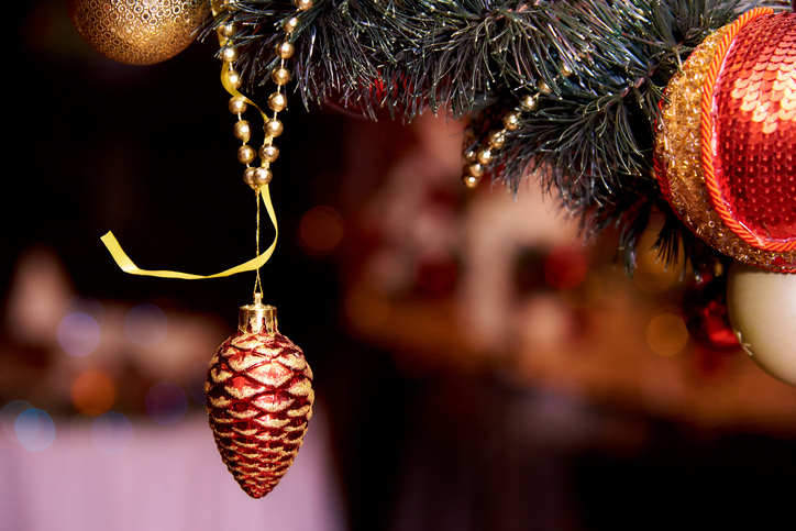 Christmas decoration on the Christmas tree.