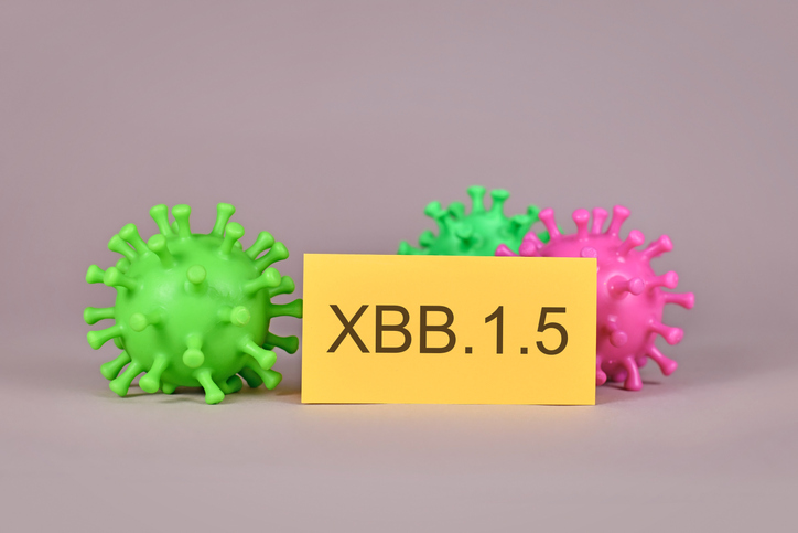 New XBB.1.5 Omicron subvariant virus mutation concept
