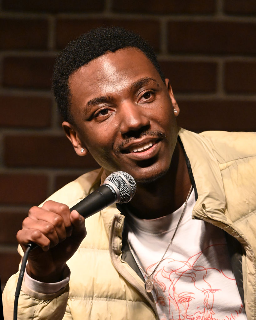 Jerrod Carmichael performs at a standup Comedy At Flappers Comedy Club And Restaurant