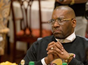 Pastor Jamal Bryant visits Stacey Abrams Visits The New Black Wall Street Market