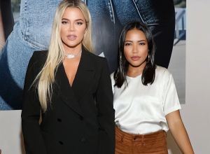 Khloe Kardashian and Emma Grede at Good American Miami Launch Party