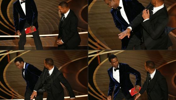 Will Smith and Chris Rock Slap - COMBO-US-ENTERTAINMENT-FILM-OSCARS-SHOW