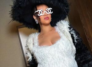 Rihanna Chanel Karl Lagerfeld Met Gala theme fashion designer black
