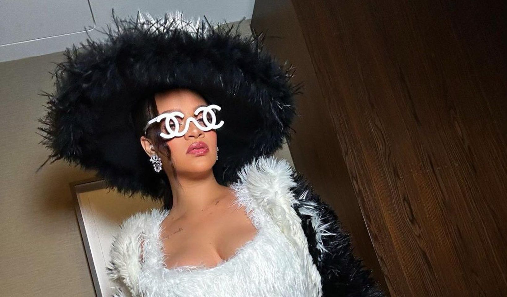 Rihanna Chanel Karl Lagerfeld Met Gala theme fashion designer black