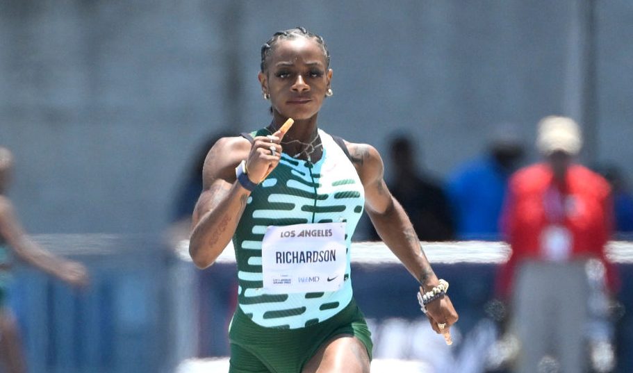 Sha'Carri Richardson, Los Angeles, Grand Prix, 100 Meter, dash, Track and Field, Rihanna