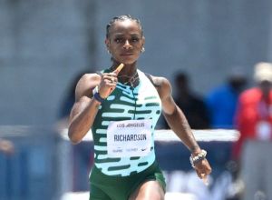 Sha'Carri Richardson, Los Angeles, Grand Prix, 100 Meter, dash, Track and Field, Rihanna