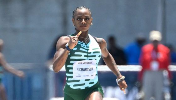 Sha'Carri Richardson, Los Angeles, Grand Prix, 100 Meter, dash, Track and Field, Rihanna