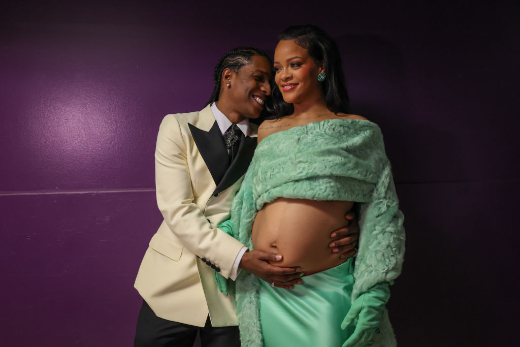 Rihanna A$AP Rocky second baby photos name RZA 