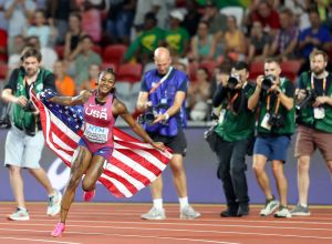 Sha'Carri Richardson Black journalists World Athletics Championships fastest time 100m