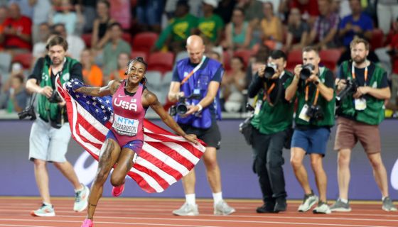 Sha'Carri Richardson Black journalists World Athletics Championships fastest time 100m
