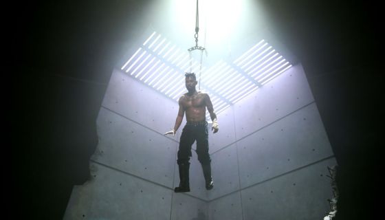 Miguel body suspension concert metal hooks Instagram pain ritual worship