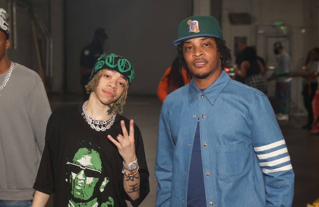 King Harris T.I. fight Instagram Atlanta Falcons football father son