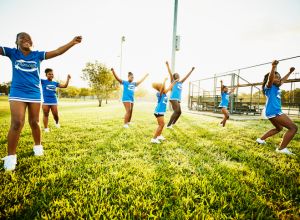 Atlanta Black girls Ron Clark Academy cheerleaders Swag Surfin' school