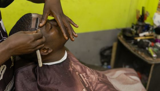 Barber Glows Up His Client With A Drastic Hair Transformation Barber Glows Up His Client With A Drastic Hair Transformation