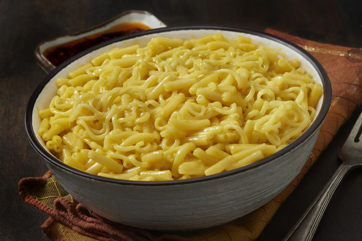 noodles, water, watery, cheese balls, TikToker, Tanara, mac and cheese, cheese