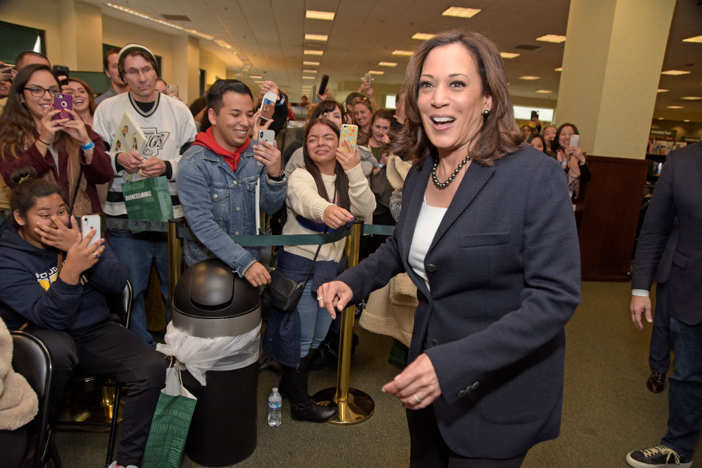 Kamala Harris Signs Copies Of Her New Book "Superheros Are Everywhere"