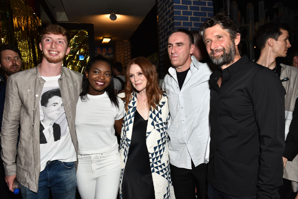 Raf Simons - Front Row - NYFW: Men's July 2017 - Julianne Moore, Caleb Freundlich, Kibriyaá Morgan, engagement, Instagram