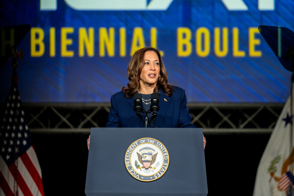 Vice President Kamala Harris Speaks At Sigma Gamma Rho Sorority's Boule In Houston