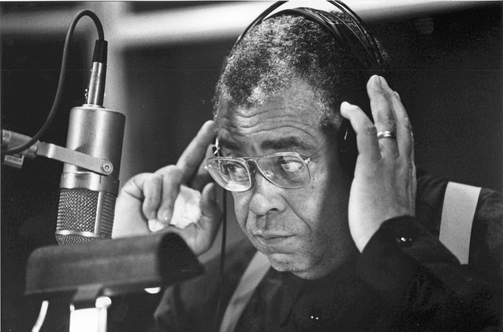 James Earl Jones In A Recording Studio