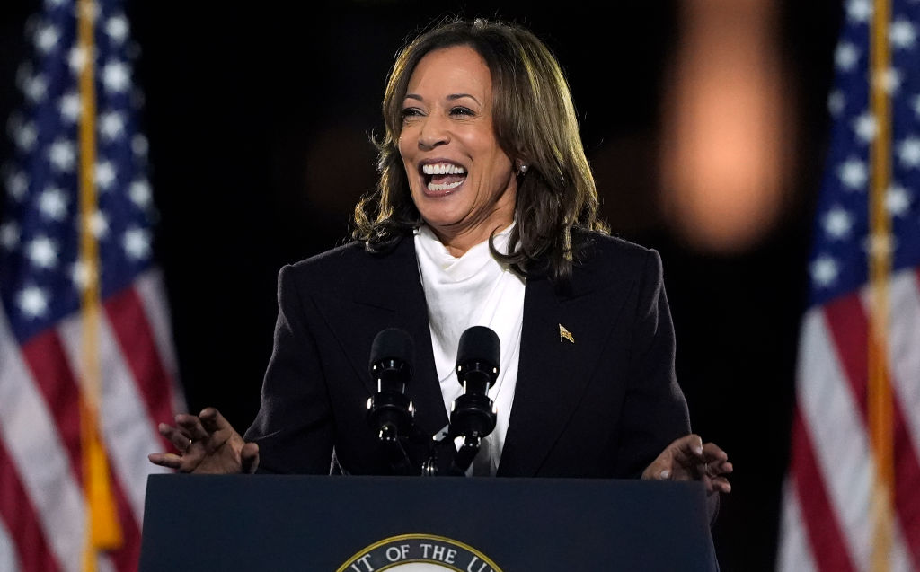 Kamala Harris Speaks On The Ellipse In Washington, D.C. One Week Ahead Of Presidential Election